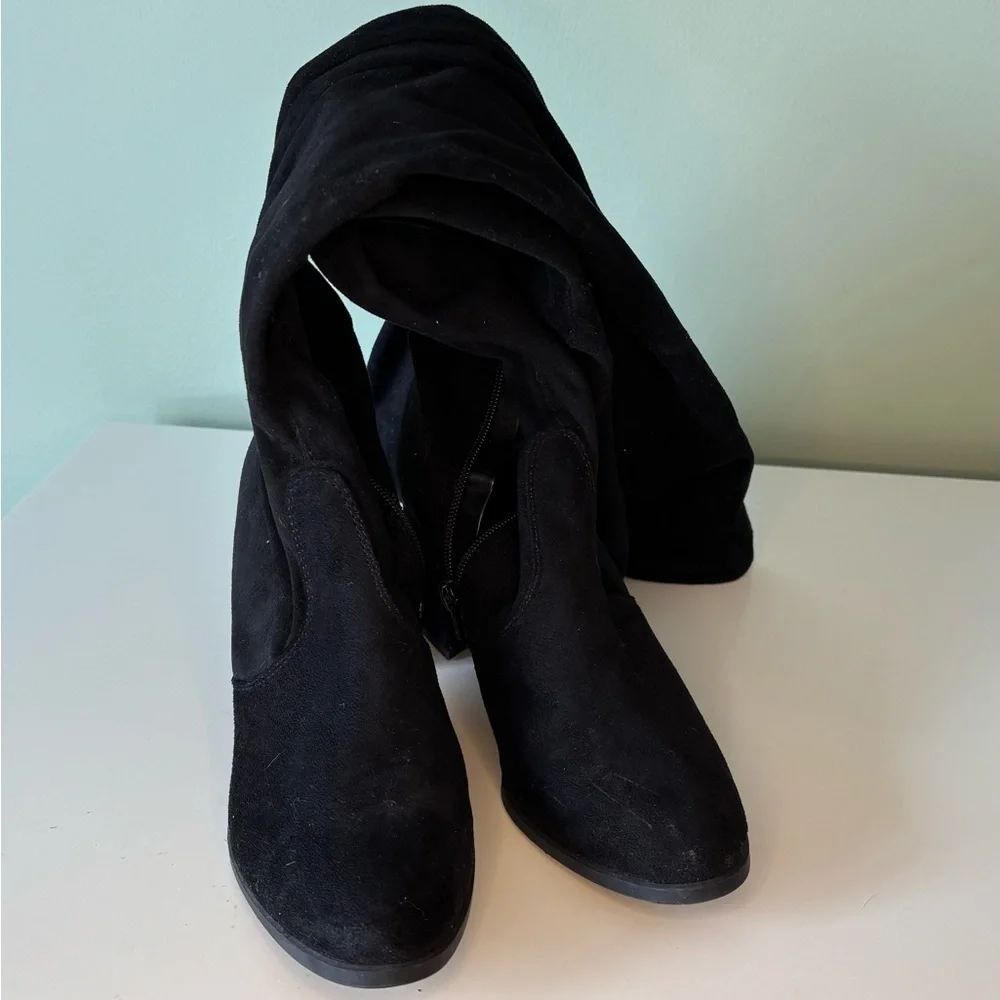 Unisa Black Over the Knee Boots